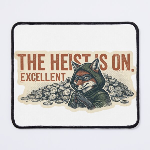 Item preview, Master Thief Fox - The Heist Is On - Vintage Sticker  designed and sold by Mr. Pawsome.