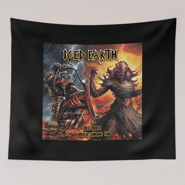 Item preview, Iced Earth - Hellrider - I Walk Among You album 2023 designed and sold by CreepyApparel.