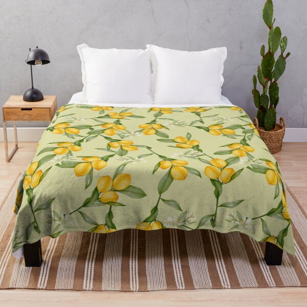Aperçu de l'œuvre Citrons et fleurs blanches créée et vendue par OtterFactory.