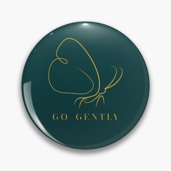 Item preview, Go Gently Butterfly – Minimalist Gold Line Art Nature Design designed and sold by Slow Vibes Designs.