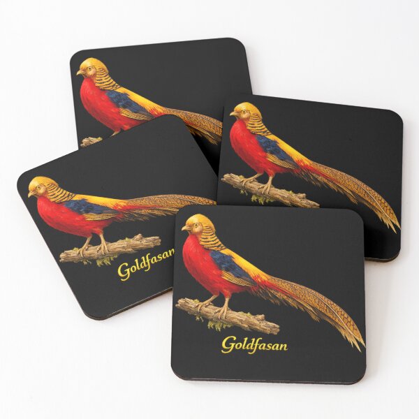 Item preview, Majestic Golden Pheasant – Exotic Bird Illustration designed and sold by KI-Kunstwerk.