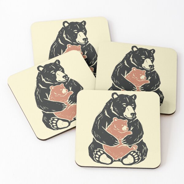Item preview, Vintage Mama Bear And Cub Hugging Graphic designed and sold by Imaginationbeyond.