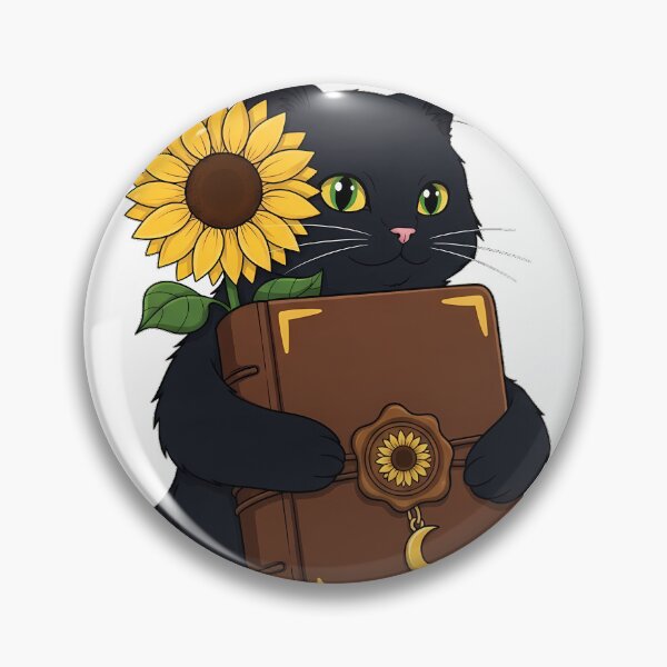 Item preview, Sunflower Pen Pal Cat designed and sold by pumsquare.