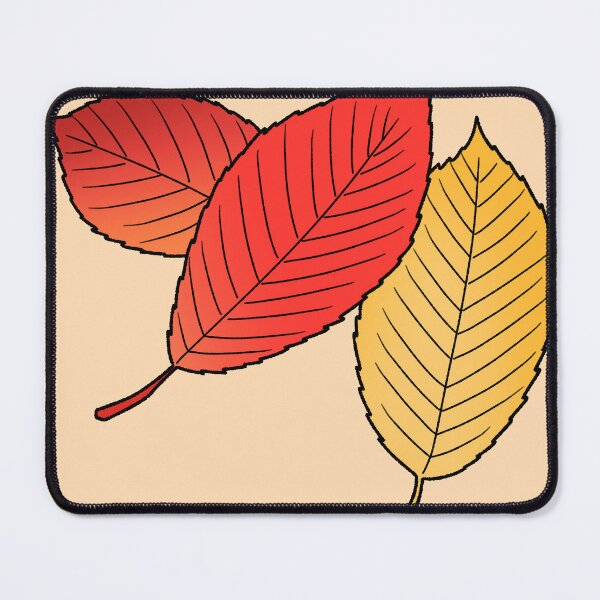 Item preview, Warm Autumn Leaves Illustration in Red and Yellow designed and sold by ubborn.