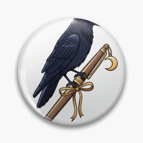 Item preview, Moonlit Fountain Pen Crow designed and sold by pumsquare.