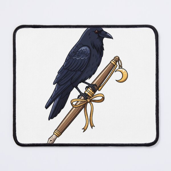 Item preview, Moonlit Fountain Pen Crow designed and sold by pumsquare.