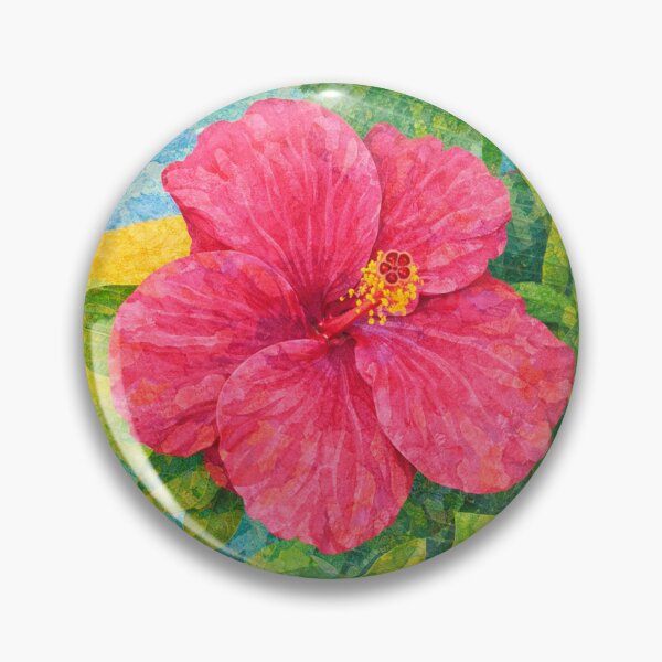 Item preview, Hibiscus Flower under the sun, Papercut Collage Childrens Book Illustration, designed and sold by SWSandraWechner.