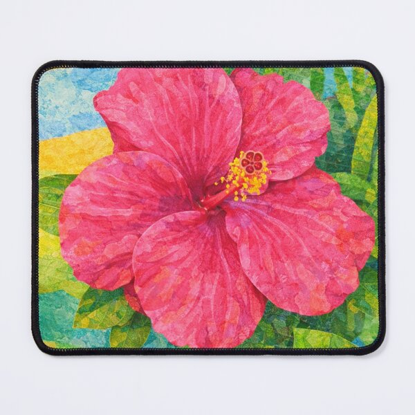 Item preview, Hibiscus Flower under the sun, Papercut Collage Childrens Book Illustration, designed and sold by SWSandraWechner.
