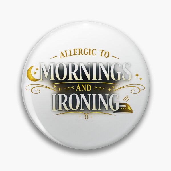 Item preview, Allergic To Mornings Distressed Funny Vintage T-Shirt designed and sold by Thaweesap789.