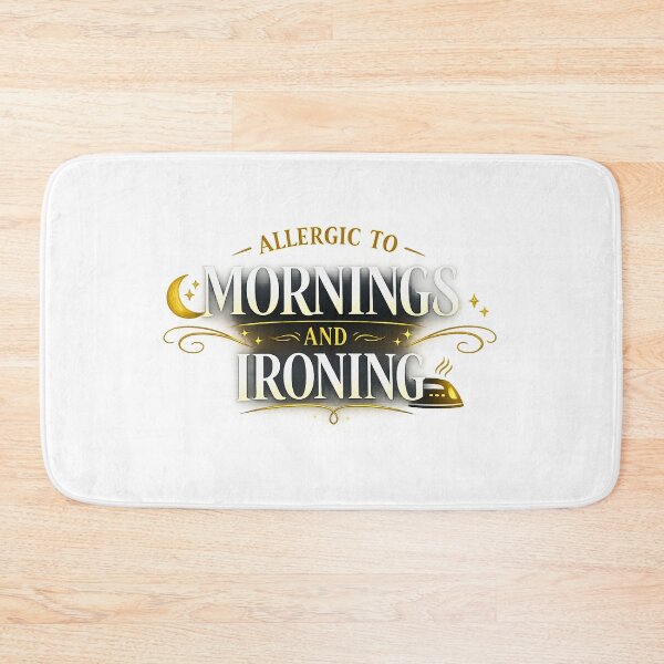 Item preview, Allergic To Mornings Distressed Funny Vintage T-Shirt designed and sold by Thaweesap789.