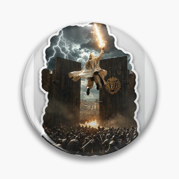 Item preview, The Epic Warrior Fighting Through The Gates designed and sold by Farheen786.
