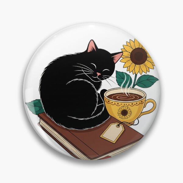 Item preview, Paper and Tea Black Cat designed and sold by pumsquare.