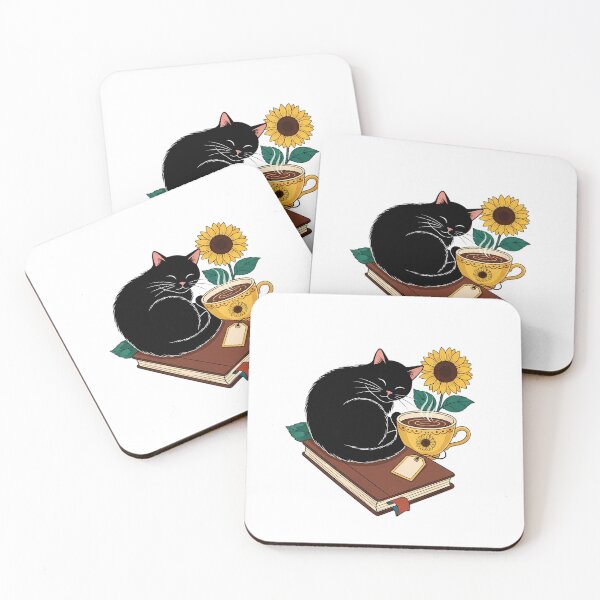 Item preview, Paper and Tea Black Cat designed and sold by pumsquare.