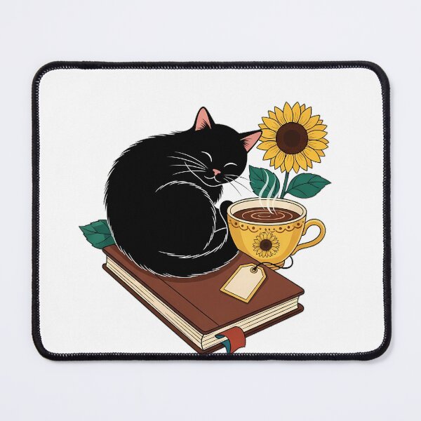Item preview, Paper and Tea Black Cat designed and sold by pumsquare.