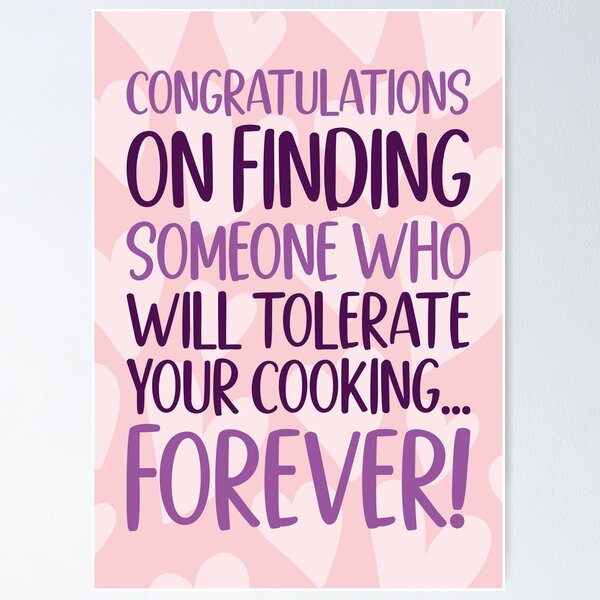 Item preview, Tolerate Cooking Wedding Congratulations Design designed and sold by TeePee Creations.