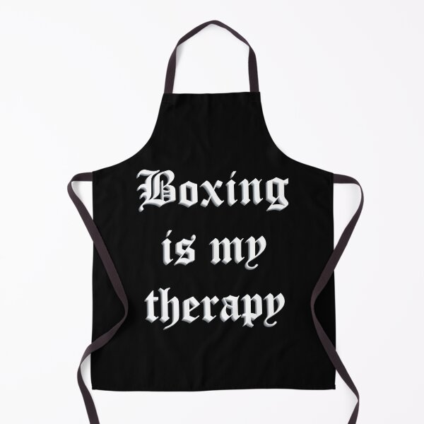 Item preview, Boxing Is My Therapy – Motivational Fighter Typography Design designed and sold by simpledarkwavewisdom.