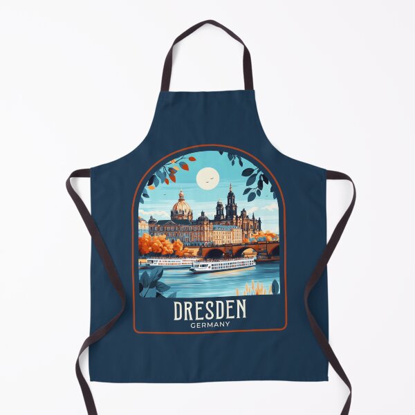 Item preview, Dresden Vintage Travel Illustration designed and sold by HomeLivingCo.