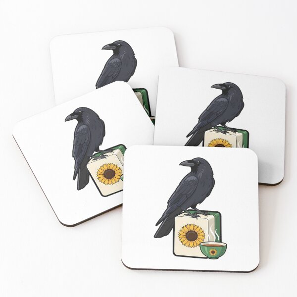 Item preview, Mahjong Tea Night Crow designed and sold by pumsquare.