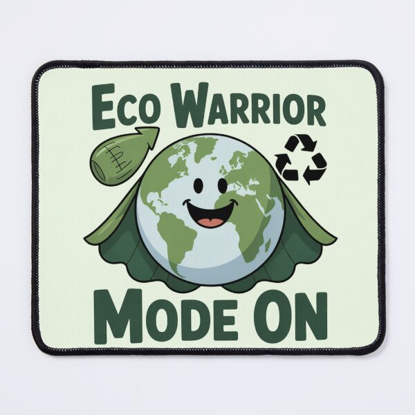 Item preview, Eco Warrior Mode ON | Cute Earth Superhero Eco Design designed and sold by Shanker-studio.