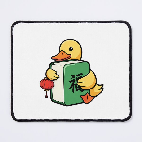 Item preview, Lucky Lantern Mahjong Duck designed and sold by pumsquare.
