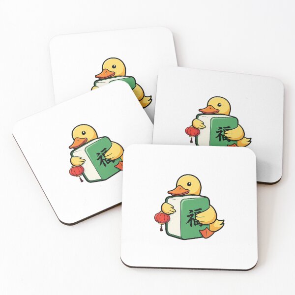 Item preview, Lucky Lantern Mahjong Duck designed and sold by pumsquare.
