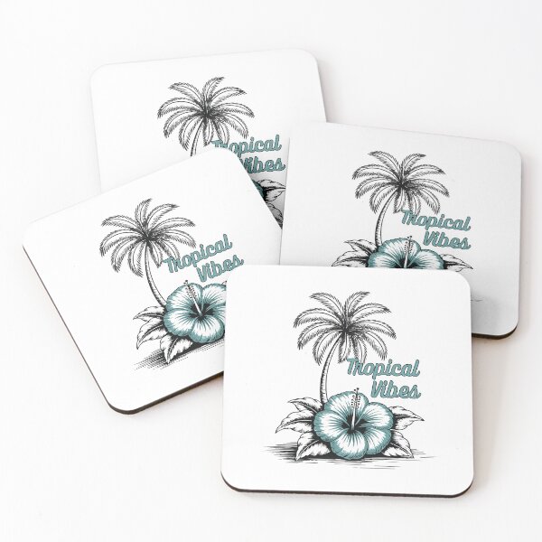 Item preview, Tropical vibes aesthetic palm tree flower design - minimal beach summer style designed and sold by KymeraStudio25.