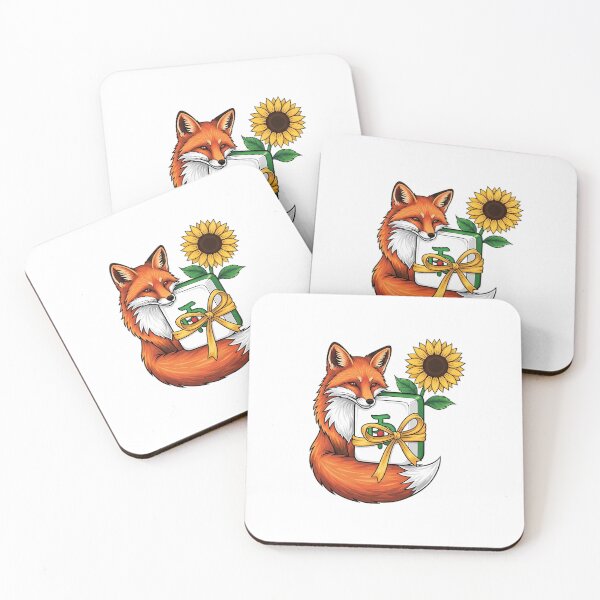 Item preview, Ribboned Jade Tile Fox designed and sold by pumsquare.