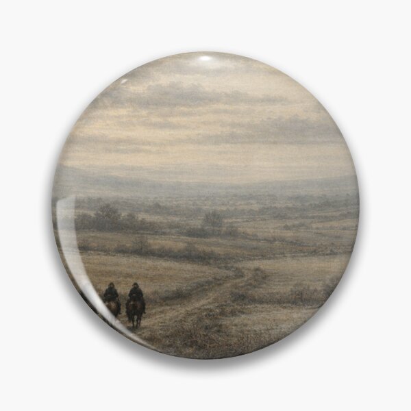 Item preview, Anglo-Saxon Northumbria Landscape Print | Early Medieval Riders Wall Art | Historical Fantasy Winter Countryside designed and sold by Element Horizon Studio.