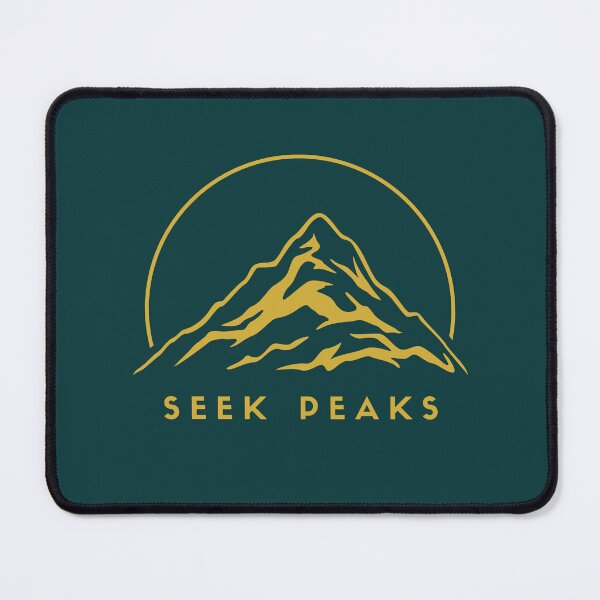 Item preview, Seek Peaks - Gold Mountain Minimalist Adventure Design designed and sold by Slow Vibes Designs.