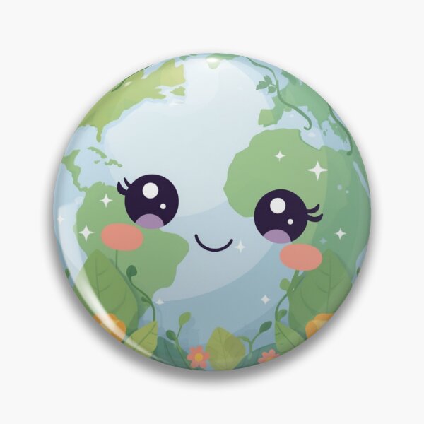 Item preview, Cute Smiling Earth | Kawaii Earth Day designed and sold by Shanker-studio.