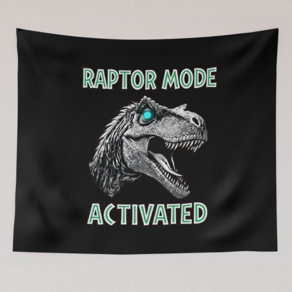 Item preview, Raptor Mode Activated Velociraptor Dinosaur Graphic designed and sold by Syrupulse.