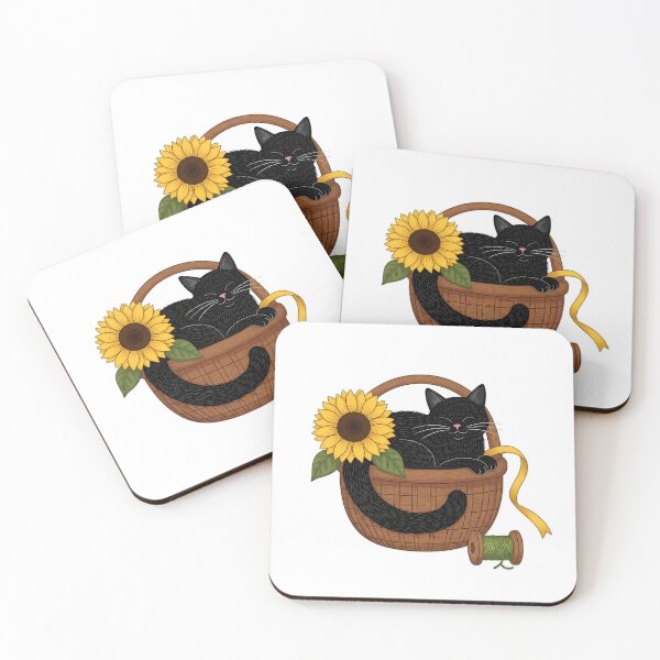 Item preview, Sewing Basket Black Cat designed and sold by pumsquare.