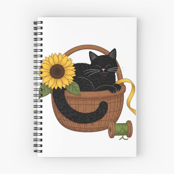Item preview, Sewing Basket Black Cat designed and sold by pumsquare.