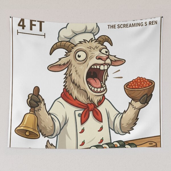 Item preview, Gary the Screaming Goat designed and sold by Psych0Rabb1t.
