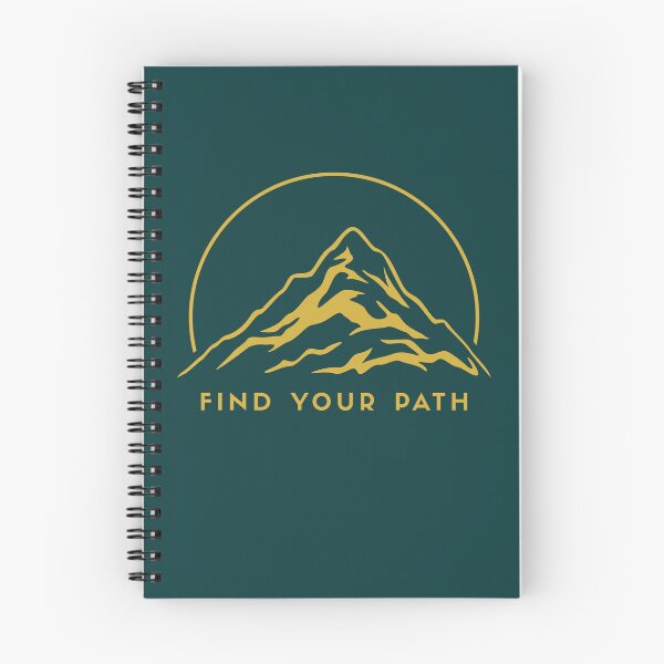 Item preview, Find Your Path Gold Mountain Minimalist Adventure Design designed and sold by Slow Vibes Designs.