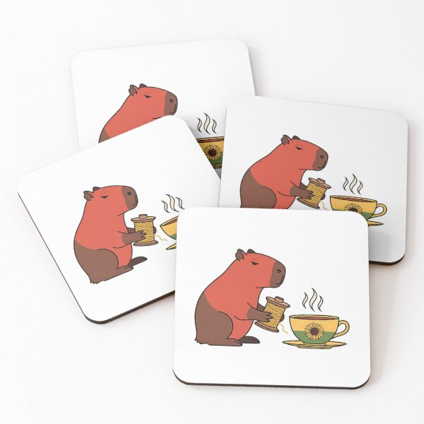 Item preview, Thread and Tea Capybara designed and sold by pumsquare.