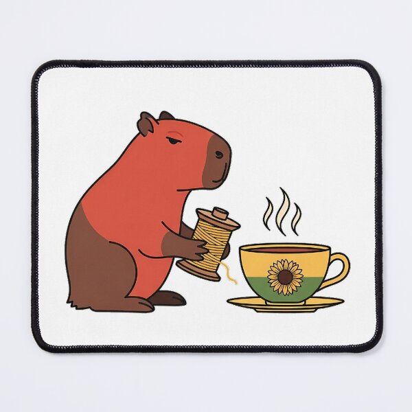 Item preview, Thread and Tea Capybara designed and sold by pumsquare.