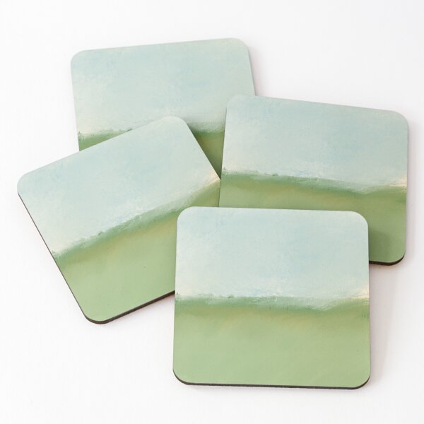Item preview, Green abstract landscape designed and sold by AxRiiseDesign.
