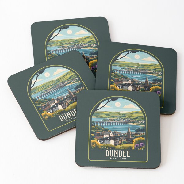 Item preview, Dundee Vintage Travel Illustration designed and sold by HomeLivingCo.