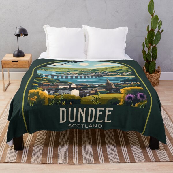 Item preview, Dundee Vintage Travel Illustration designed and sold by HomeLivingCo.