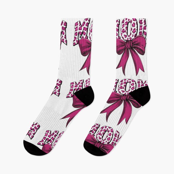 Item preview, Modern Pink Leopard Print MOM with Coquette Bow designed and sold by Golden Threads Studio.