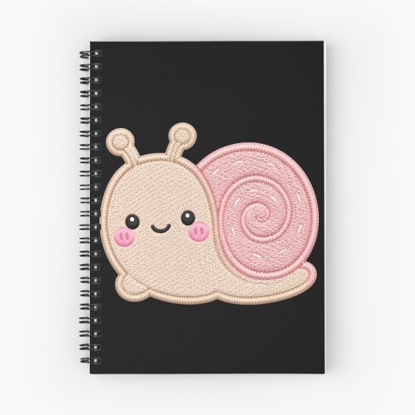 Item preview, Super Cute Kawaii Snail Embroidery Patch Style | Chibi Pastel Pink Snail Aesthetic | Cute Animal Design designed and sold by ColorSplash123.