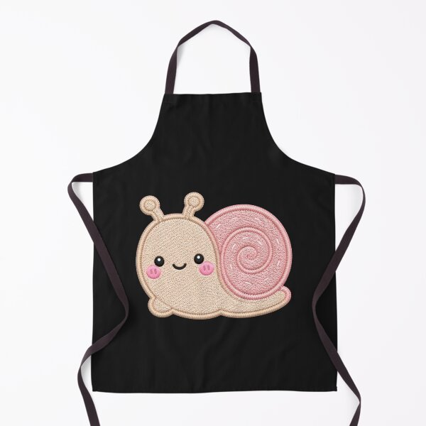 Item preview, Super Cute Kawaii Snail Embroidery Patch Style | Chibi Pastel Pink Snail Aesthetic | Cute Animal Design designed and sold by ColorSplash123.