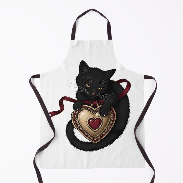 Item preview, Velvet Locket Black Cat designed and sold by IllumeInk.