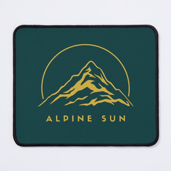 Item preview, Alpine Sun Gold Mountain Minimalist Adventure Design designed and sold by Slow Vibes Designs.
