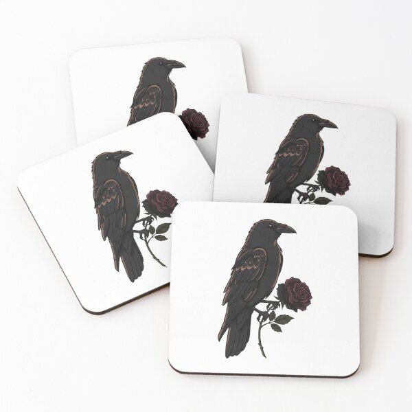 Item preview, Raven with Black Rose designed and sold by IllumeInk.