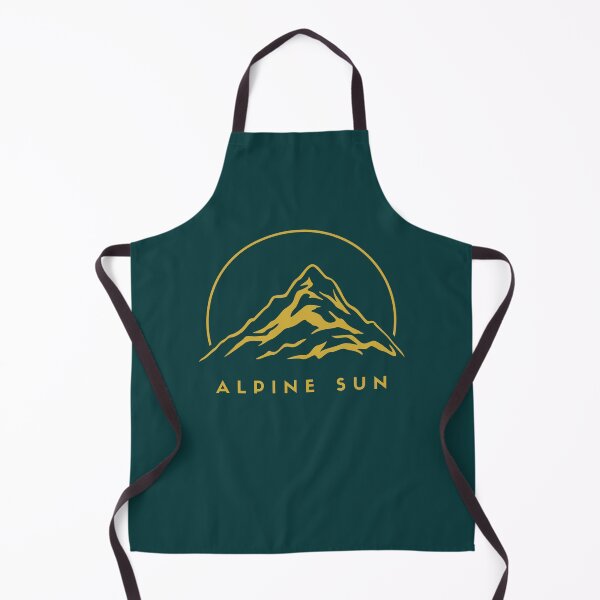 Item preview, Alpine Sun Gold Mountain Minimalist Adventure Design designed and sold by Slow Vibes Designs.