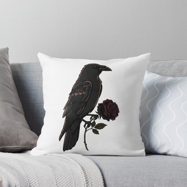Item preview, Raven with Black Rose designed and sold by IllumeInk.