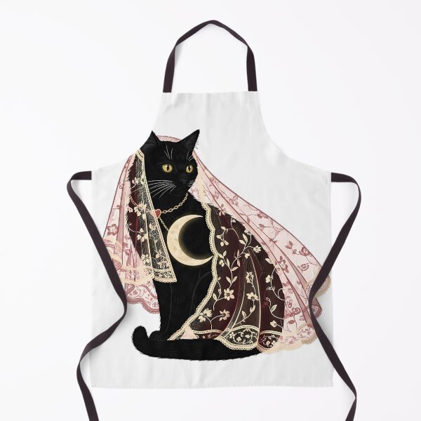 Item preview, Moon Veil Black Cat designed and sold by IllumeInk.