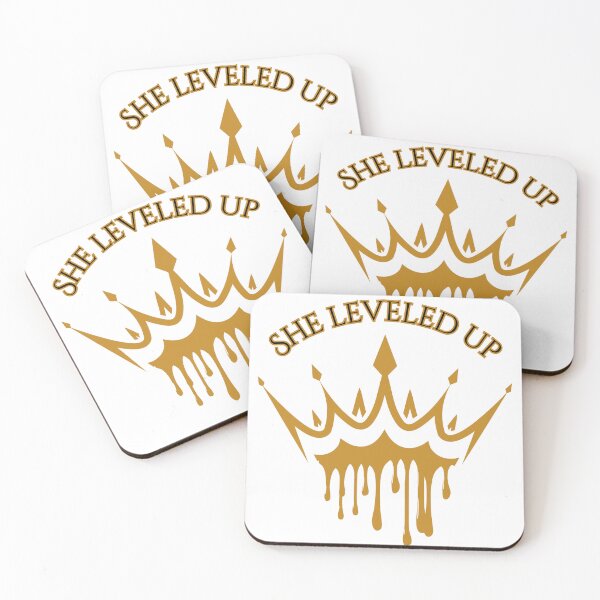 Item preview, She Leveled Up Gold Crown Drip Glow Up Confidence designed and sold by ImSammyMae.